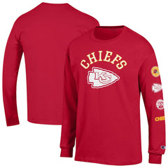 Kansas City Chiefs Champion Seal Long Sleeve T-Shirt Red