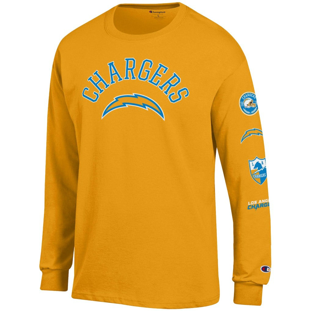 Los Angeles Chargers Champion Seal Long Sleeve T-Shirt Gold
