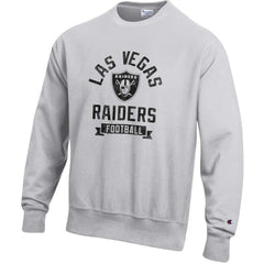 Las Vegas Raiders Champion Reverse Weave Fleece Pullover Sweatshirt Heather Gray