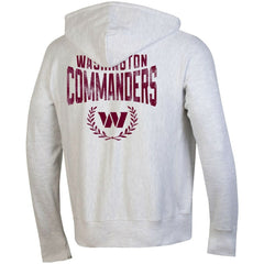 Washington Commanders Champion Reverse Weave Full-Zip Hoodie Heather Gray