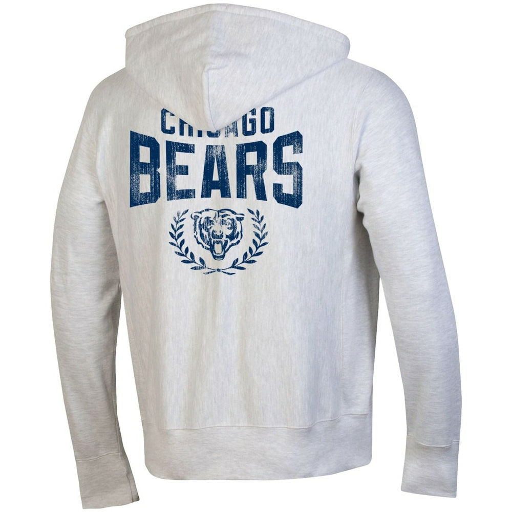 Chicago Bears Champion Reverse Weave Full-Zip Hoodie Heather Gray