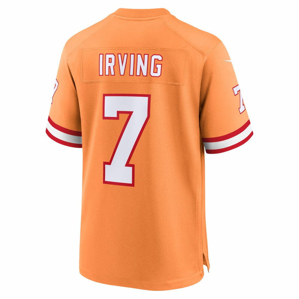 Bucky Irving Tampa Bay Buccaneers 50th Season Game Jersey Creamsicle