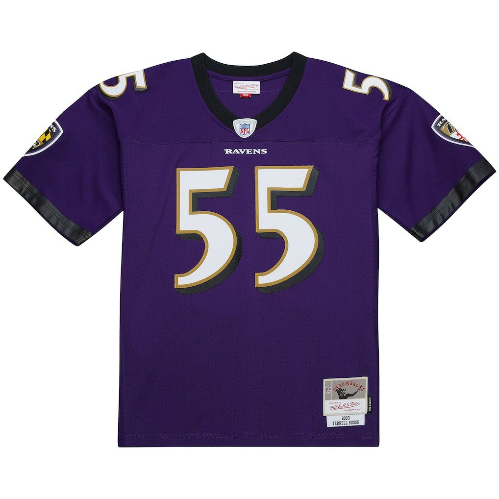 Terrell Suggs Baltimore Ravens 2003 Legacy Replica Jersey Purple