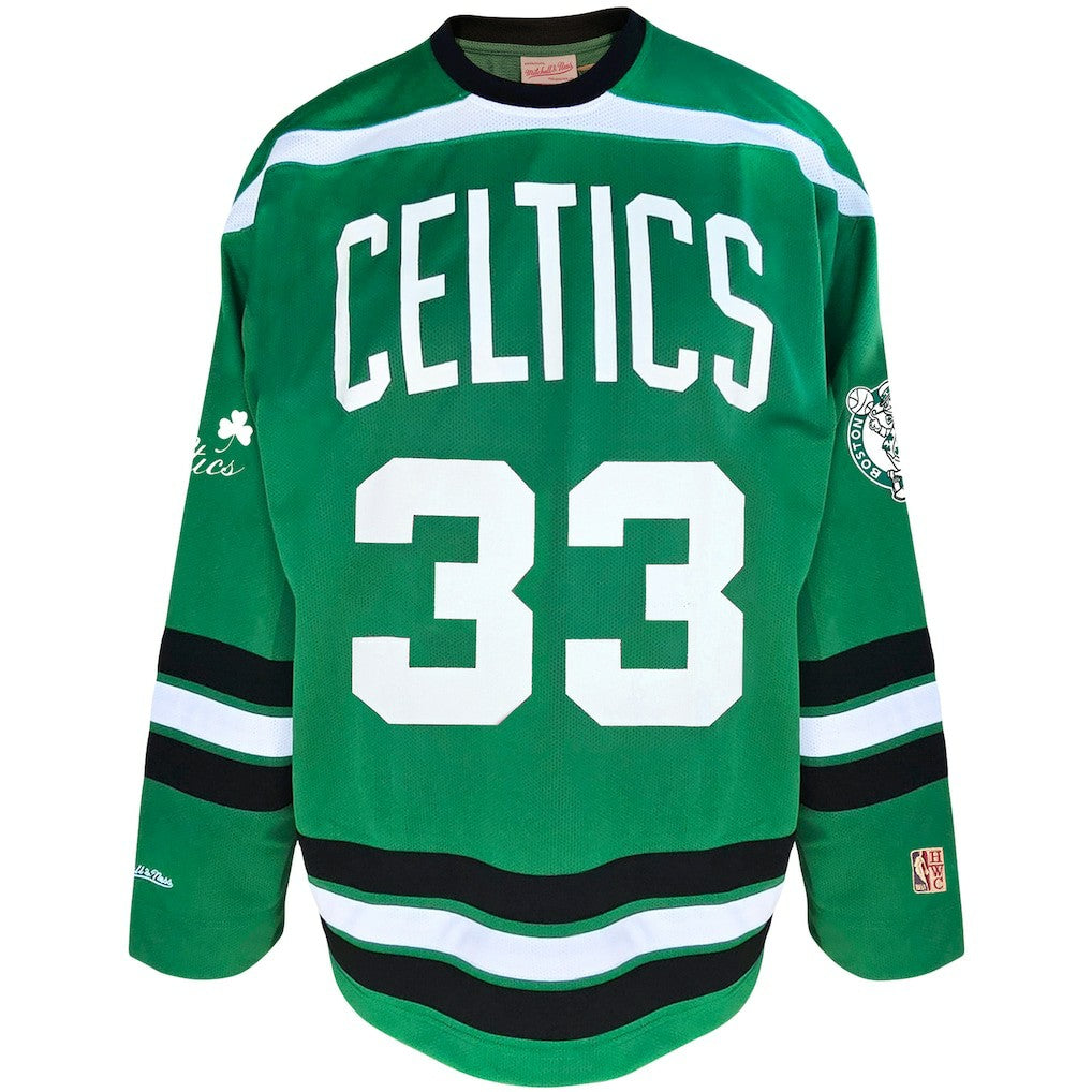Larry Bird Boston Celtics Big & Tall NBA Hockey Jersey Kelly Green
