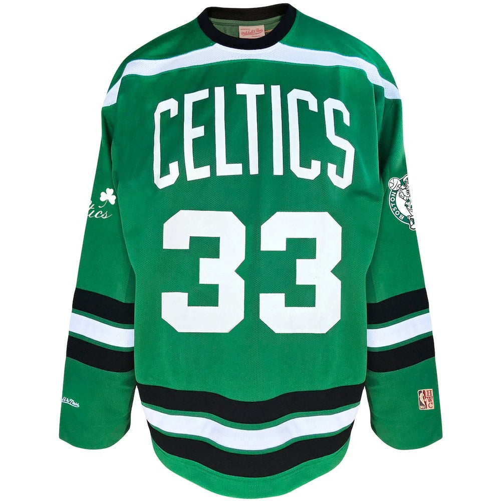 Larry Bird Boston Celtics Big & Tall NBA Hockey Jersey Kelly Green