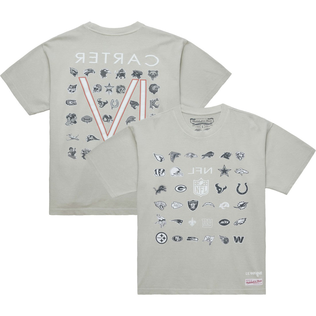x NFL x Lil Wayne Carter VI T-Shirt Gray
