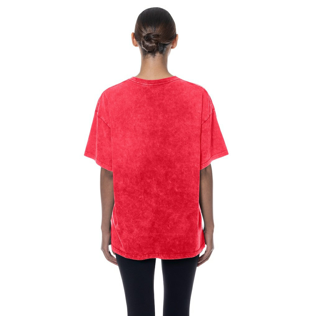 San Francisco 49ers New Era Women's Throwback Oversized T-Shirt Scarlet