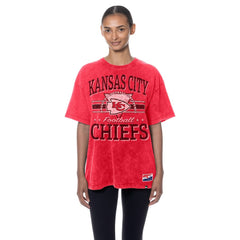 Kansas City Chiefs New Era Women's Throwback Oversized T-Shirt Red