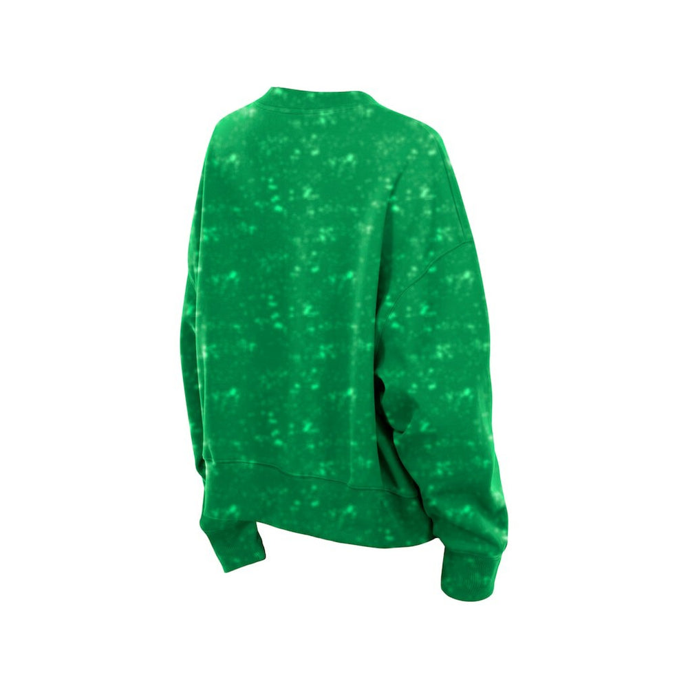 Philadelphia Eagles New Era Women's Throwback Oversized Boxy Sweatshirt Kelly Green