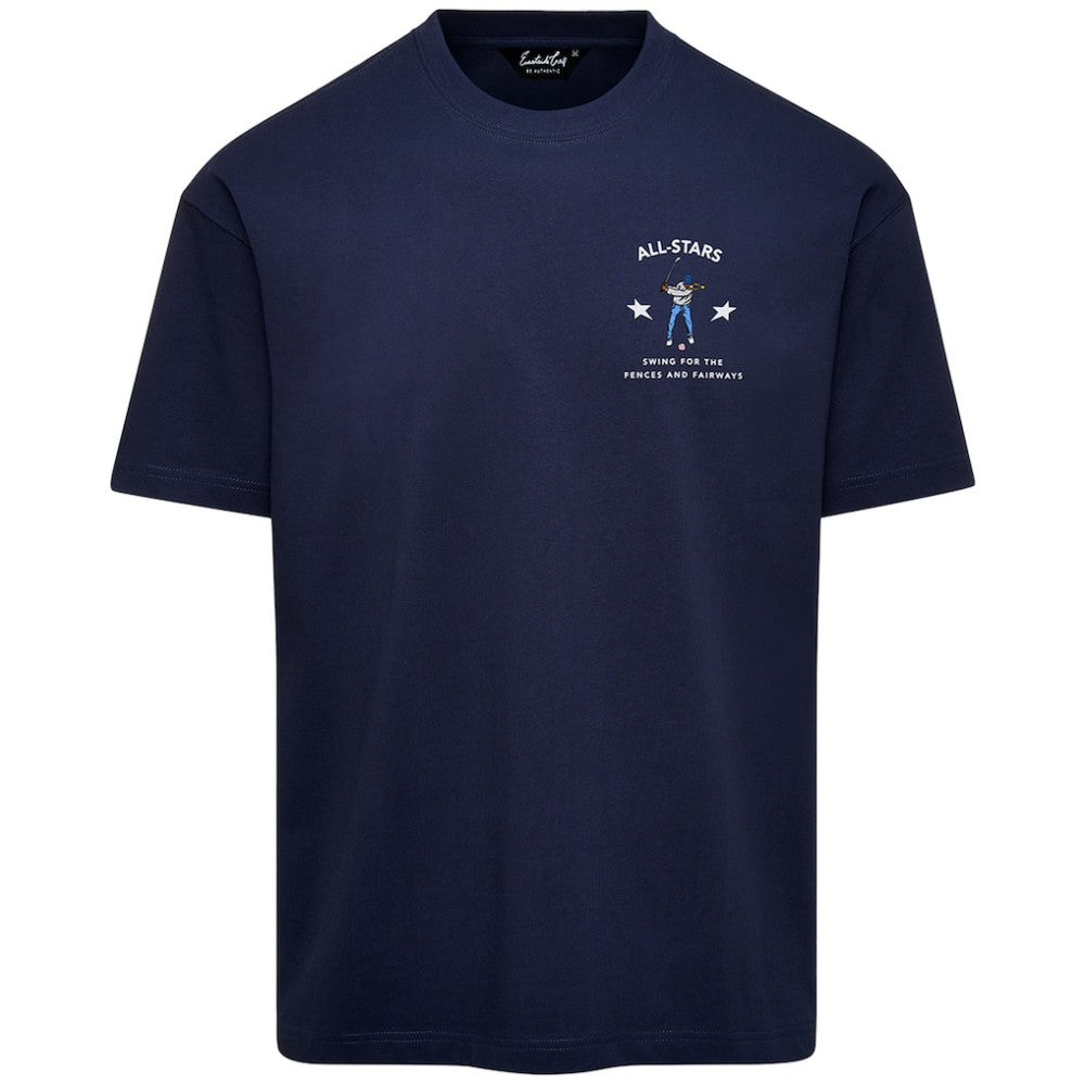 Atlanta Braves Eastside Golf 2025 MLB All-Star Game Stadium T-Shirt - Navy T-shirts