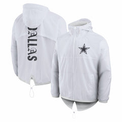Dallas Cowboys Type Play Down Full-Zip Jacket White
