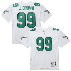 Jerome Brown Philadelphia Eagles 1991 Authentic Throwback Retired Player Jersey White