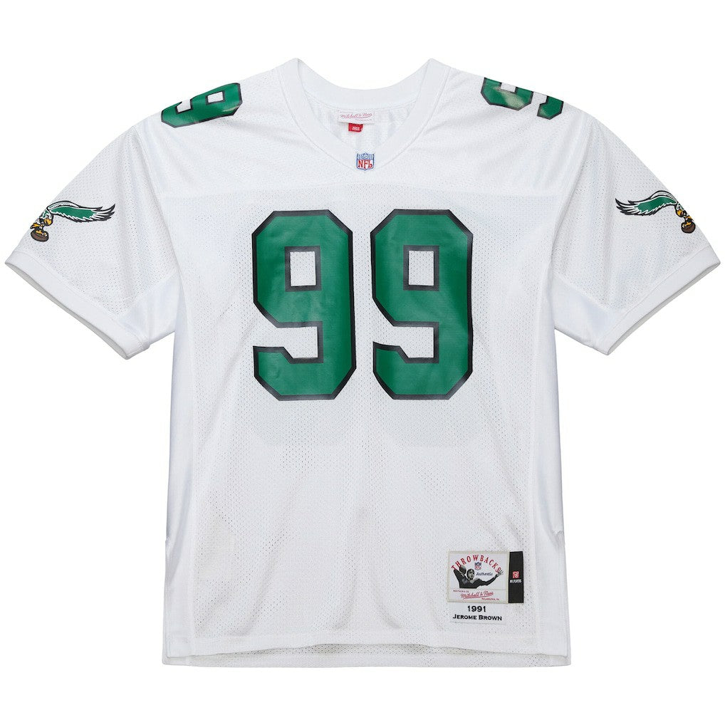 Jerome Brown Philadelphia Eagles 1991 Authentic Throwback Retired Player Jersey White
