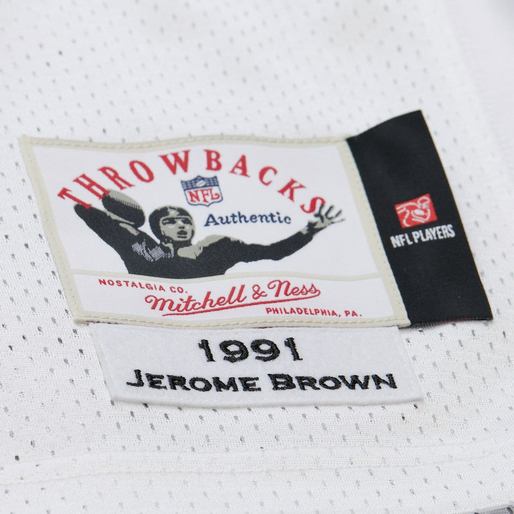 Jerome Brown Philadelphia Eagles 1991 Authentic Throwback Retired Player Jersey White