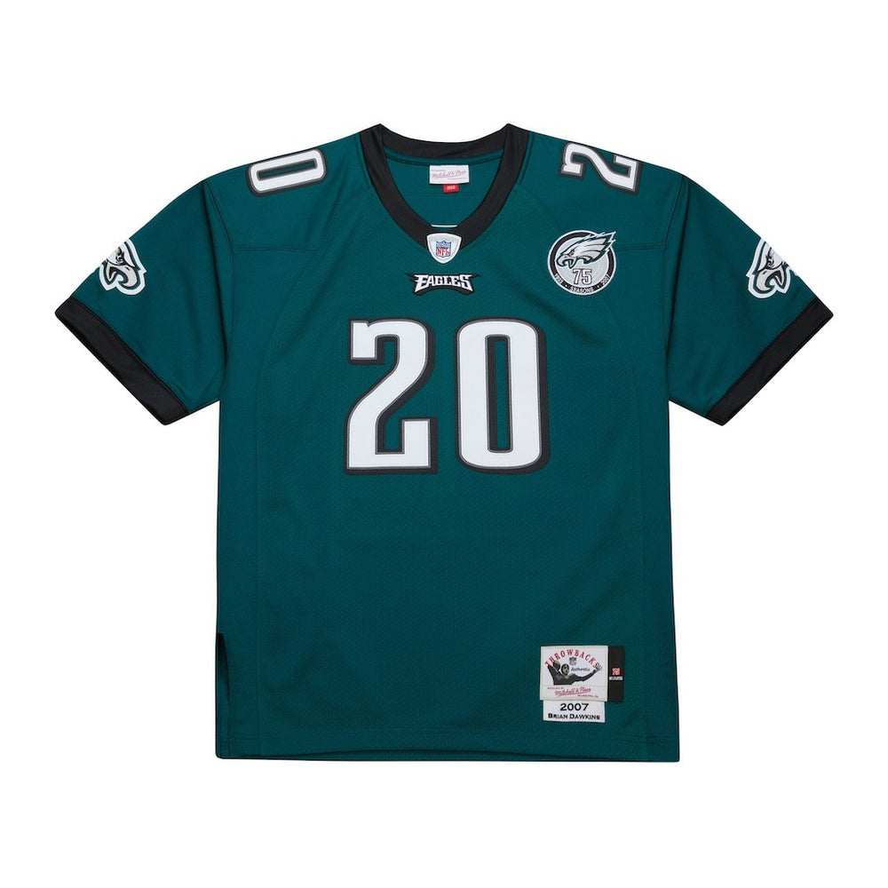 Brian Dawkins Philadelphia Eagles 2007 Authentic Throwback Retired Player Jersey Green