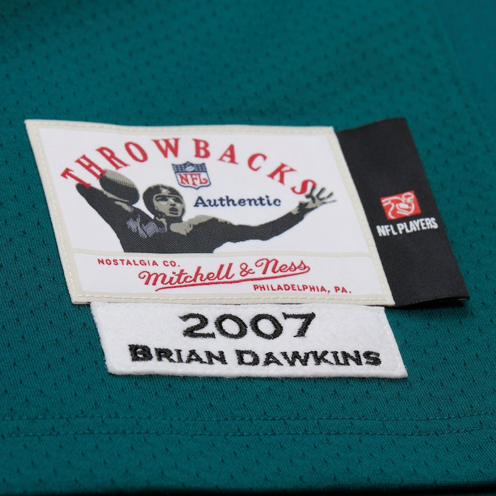 Brian Dawkins Philadelphia Eagles 2007 Authentic Throwback Retired Player Jersey Green