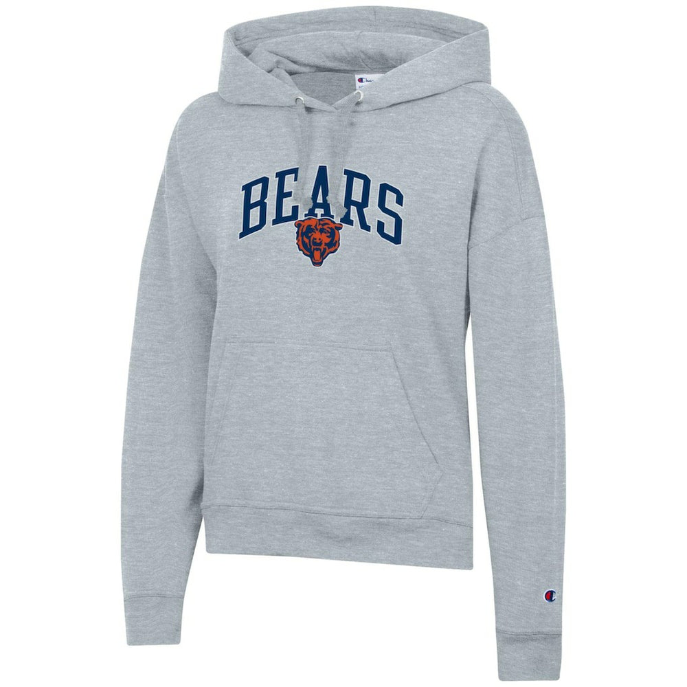 Chicago Bears Champion Women's Powerblend Hoodie Heather Gray