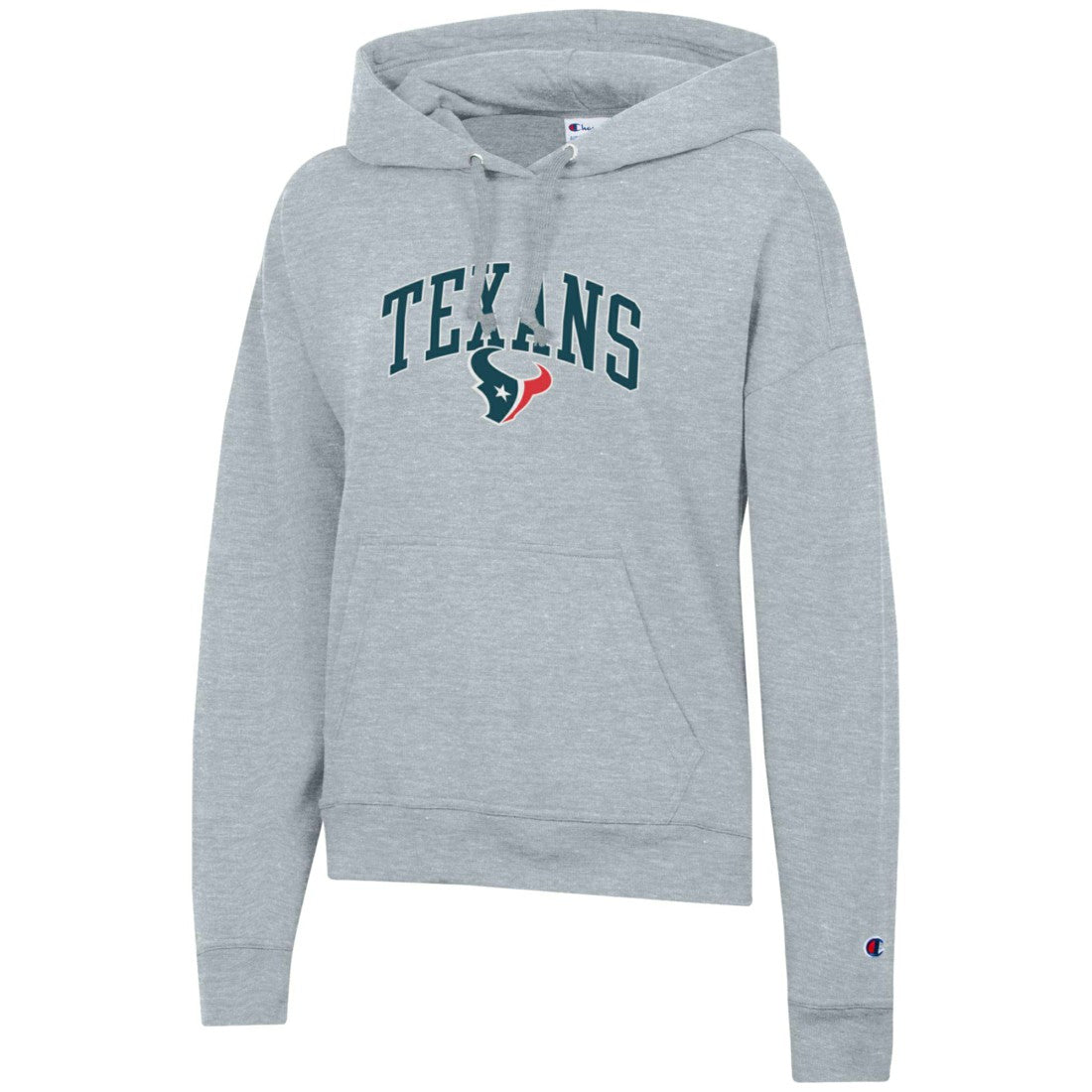 Houston Texans Champion Women's Powerblend Hoodie Heather Gray