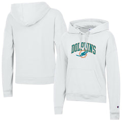Miami Dolphins Champion Women's Powerblend Hoodie White