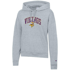 Minnesota Vikings Champion Women's Powerblend Hoodie Heather Gray
