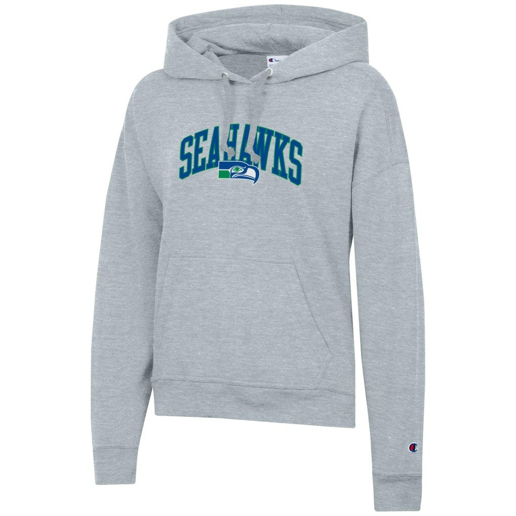 Seattle Seahawks Champion Women's Powerblend Hoodie Heather Gray