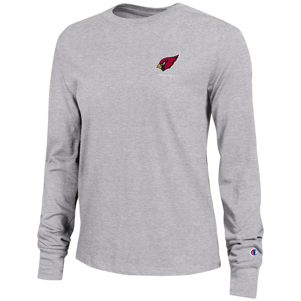Arizona Cardinals Champion Women's Core Long-Sleeve T-Shirt Heather Gray