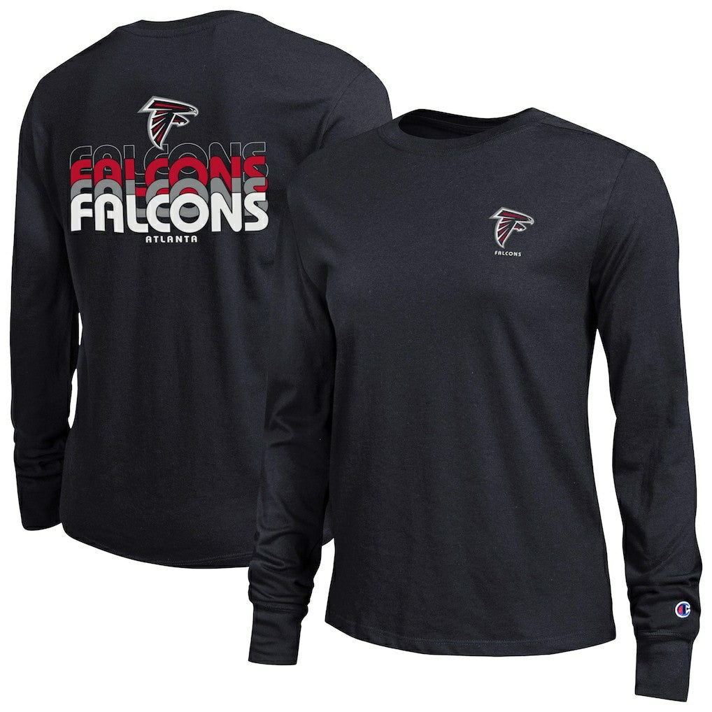Atlanta Falcons Champion Women's Core Long-Sleeve T-Shirt Black