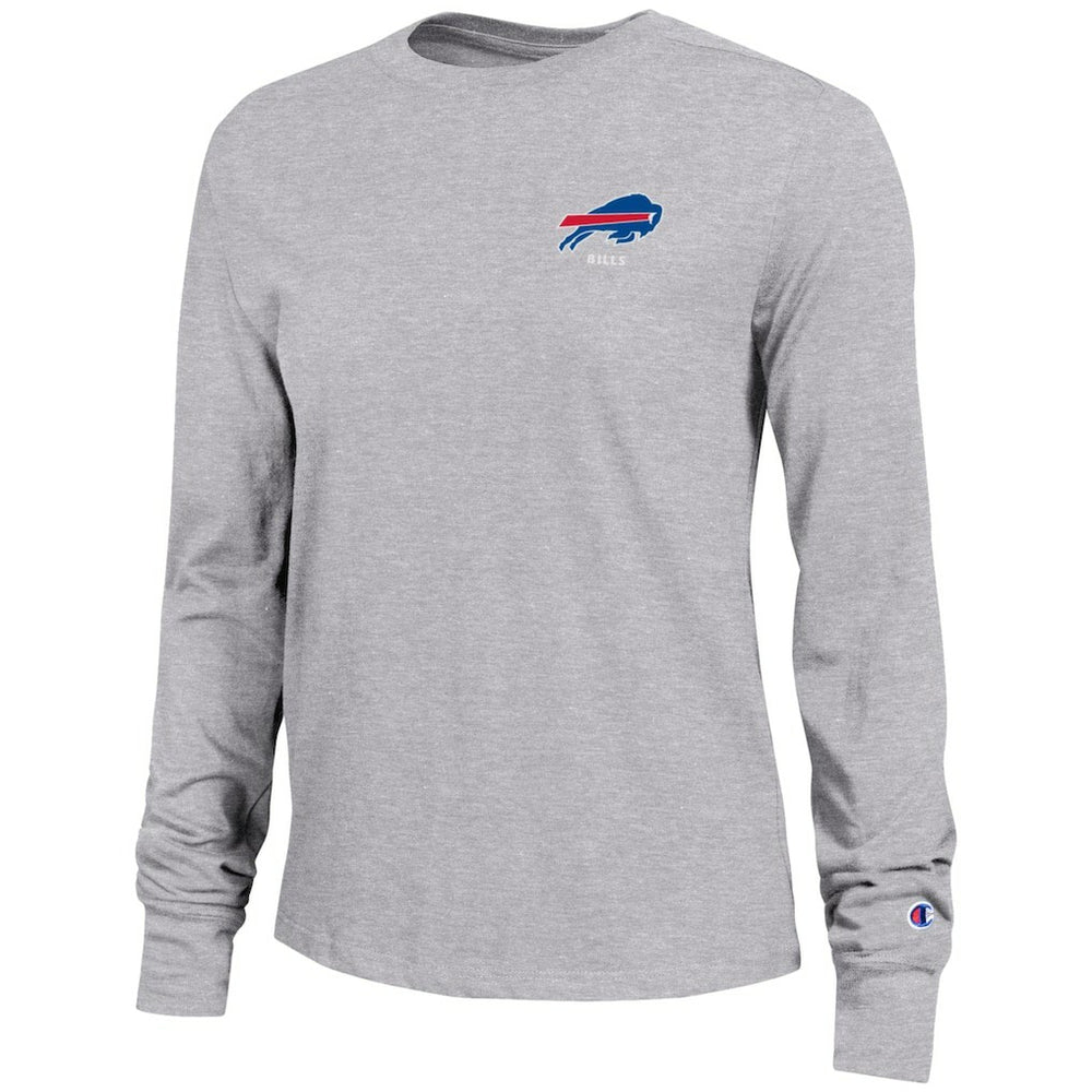 Buffalo Bills Champion Women's Core Long-Sleeve T-Shirt Heather Gray