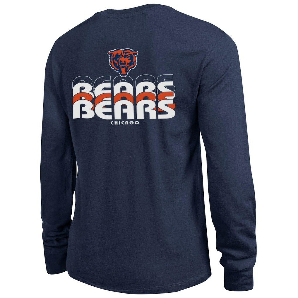 Chicago Bears Champion Women's Core Long-Sleeve T-Shirt Navy