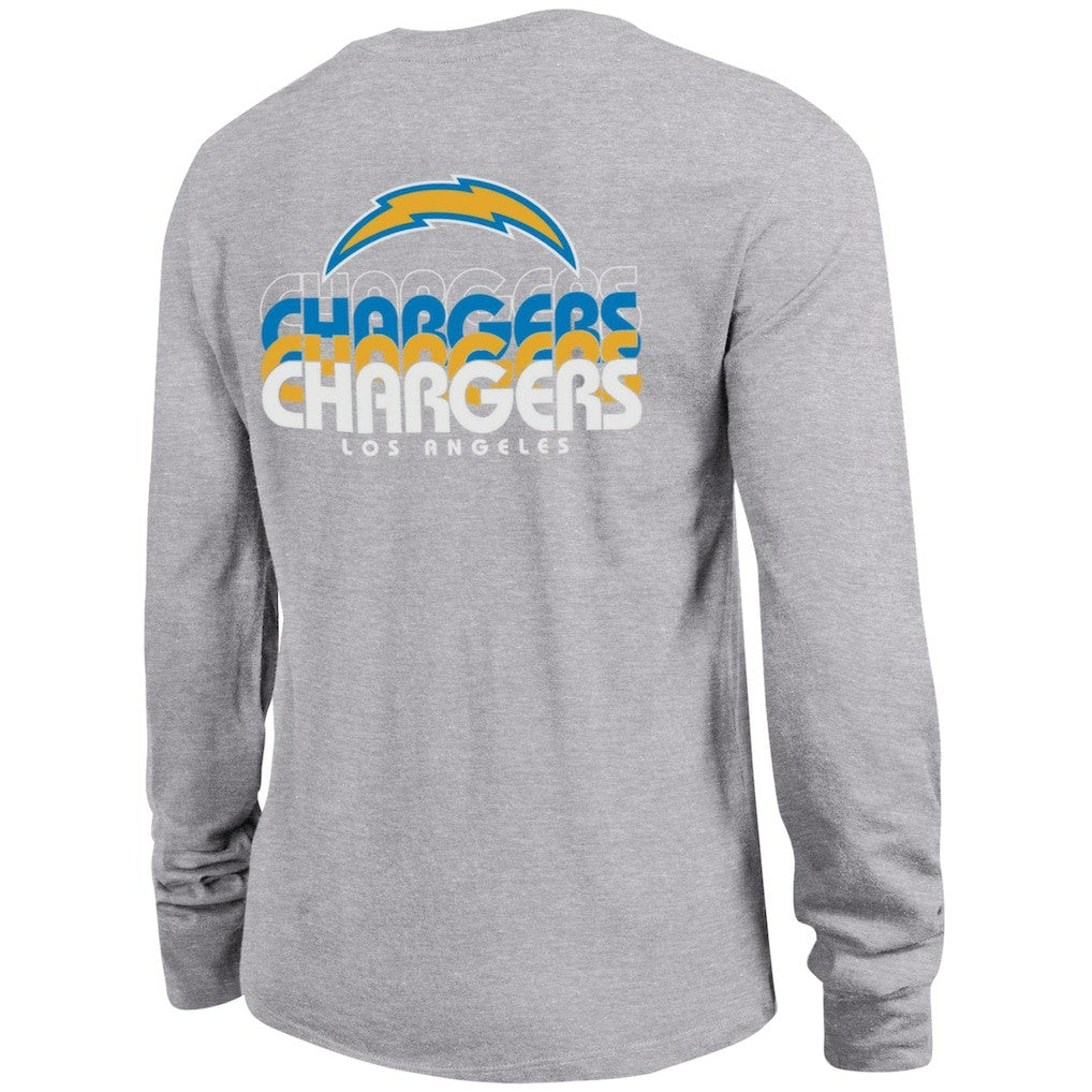 Los Angeles Chargers Champion Women's Core Long-Sleeve T-Shirt Heather Gray