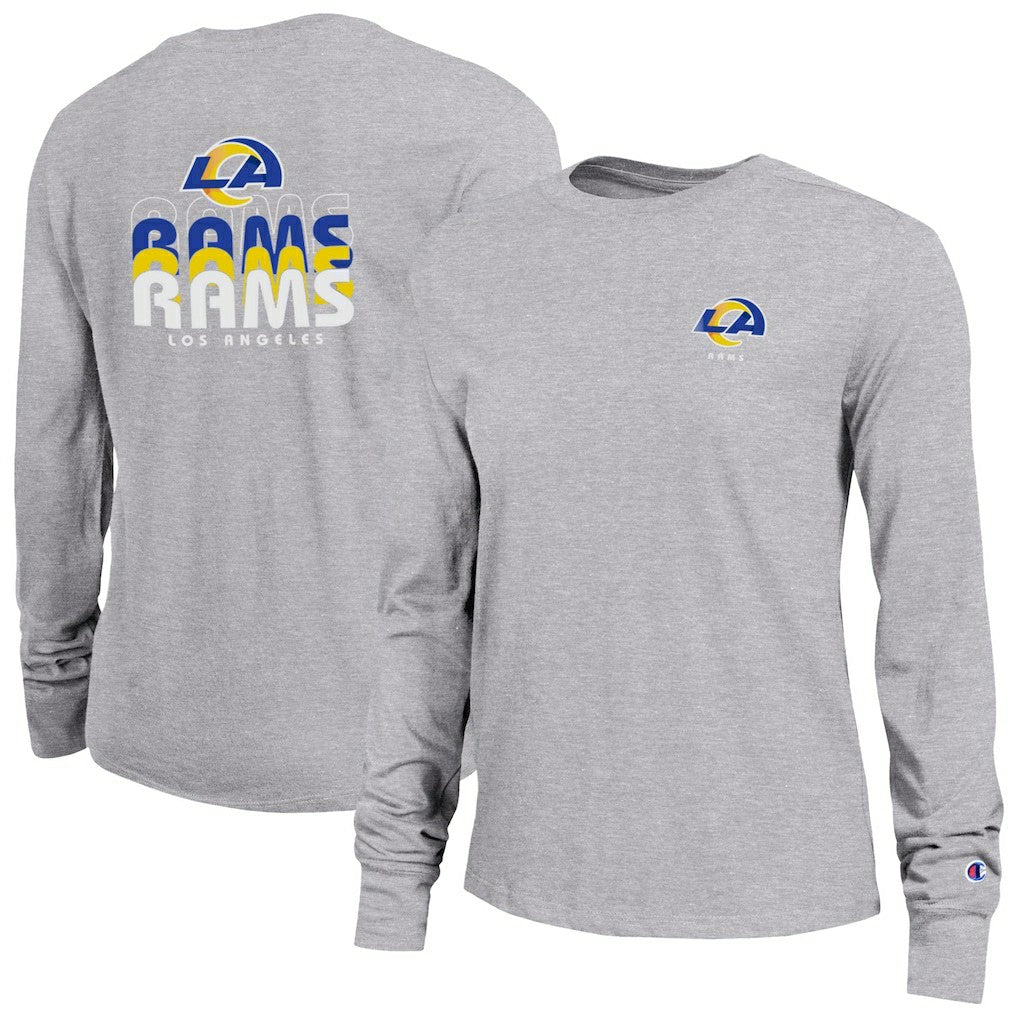 Los Angeles Rams Champion Women's Core Long-Sleeve T-Shirt Heather Gray