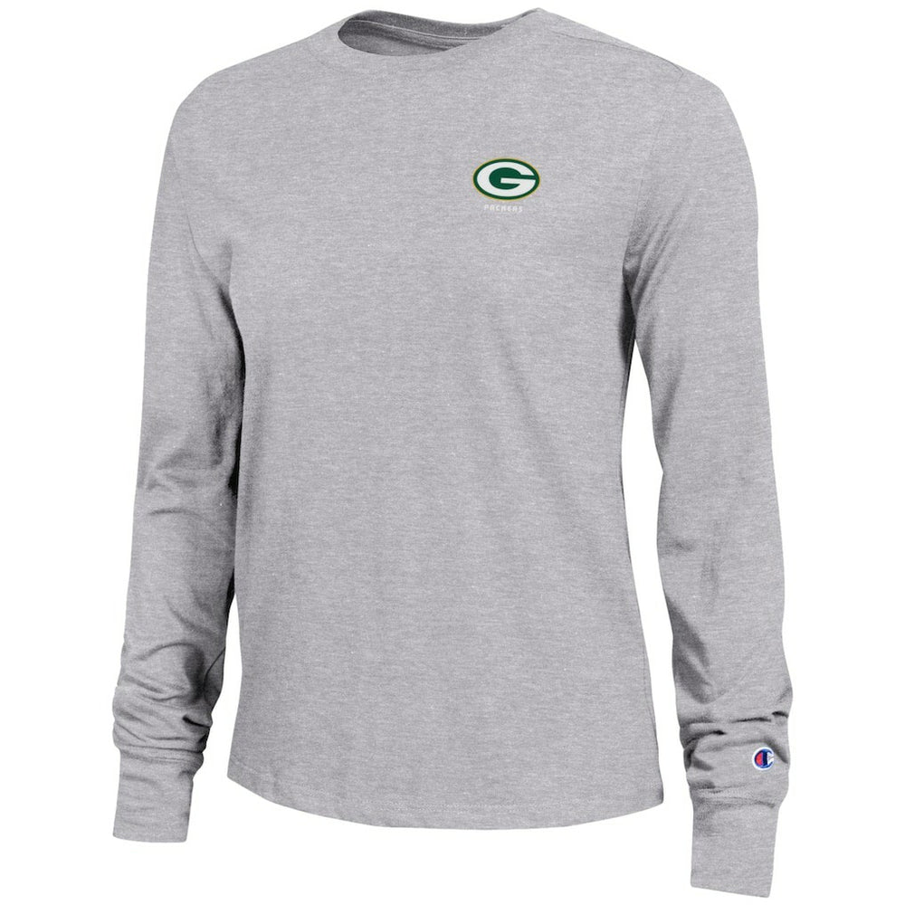Green Bay Packers Champion Women's Core Long-Sleeve T-Shirt Heather Gray