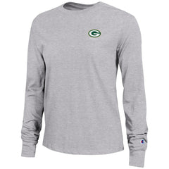 Green Bay Packers Champion Women's Core Long-Sleeve T-Shirt Heather Gray