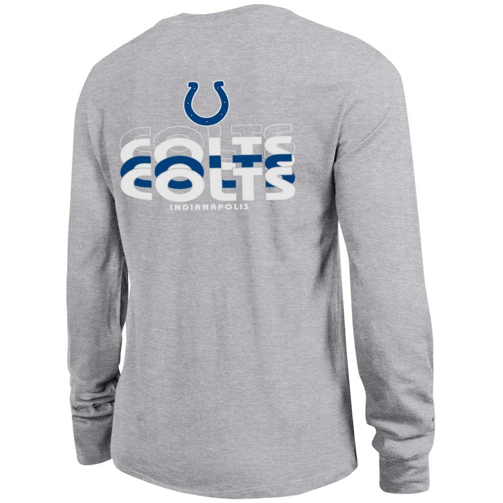 Indianapolis Colts Champion Women's Core Long-Sleeve T-Shirt Heather Gray