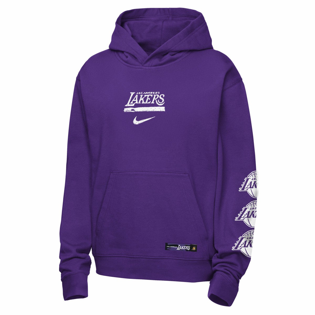 Los Angeles Lakers Youth Courtside Club Premiere Hoodie Purple
