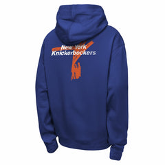 New York Knicks Youth Courtside Club Premiere Hoodie Blue