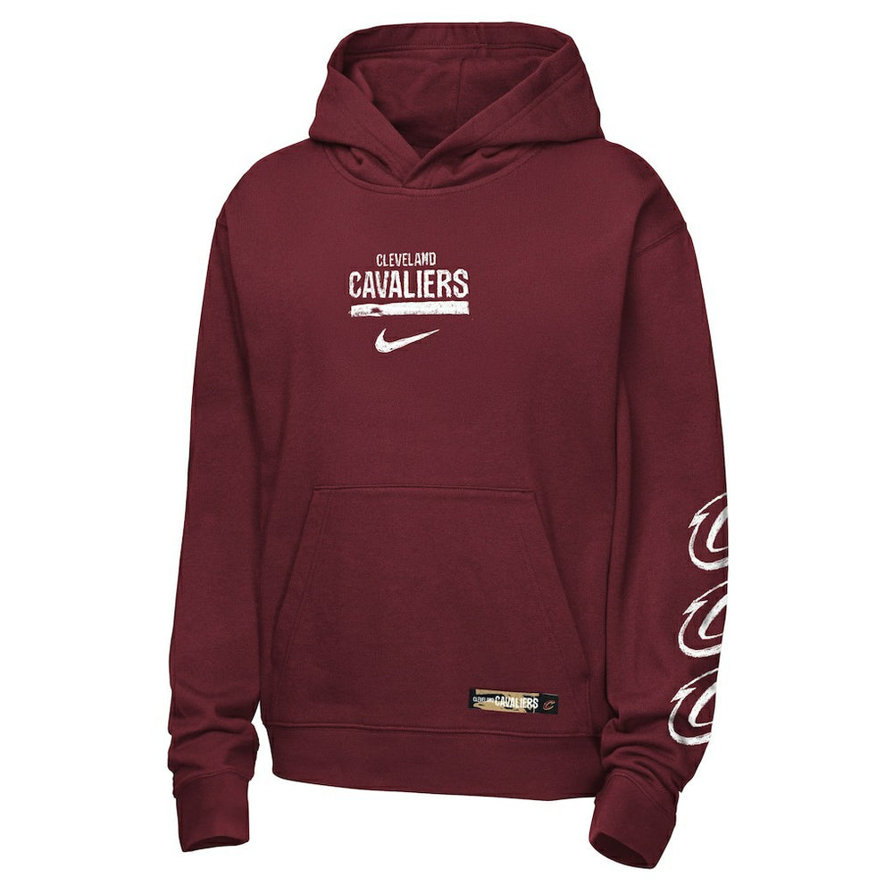 Cleveland Cavaliers Youth Courtside Club Premiere Hoodie Wine