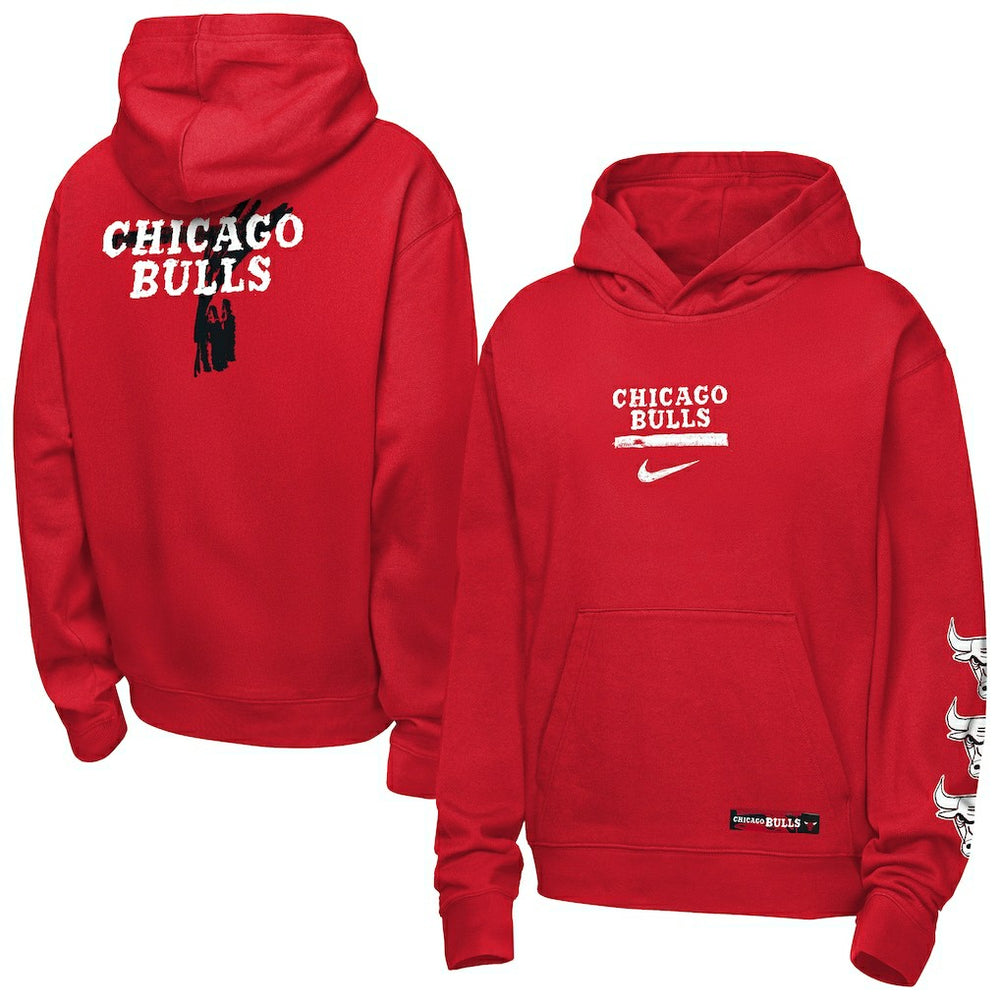 Chicago Bulls Youth Courtside Club Premiere Hoodie Red