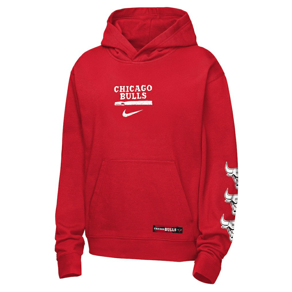 Chicago Bulls Youth Courtside Club Premiere Hoodie Red