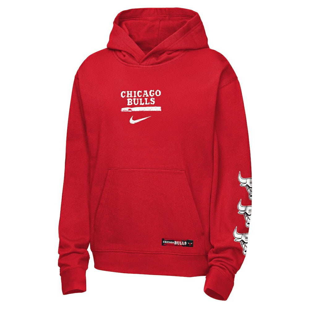Chicago Bulls Youth Courtside Club Premiere Hoodie Red