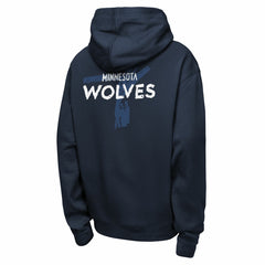 Minnesota Timberwolves Youth Courtside Club Premiere Hoodie Navy