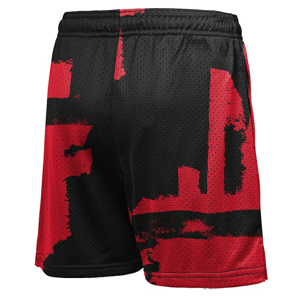 Chicago Bulls Youth Courtside Pro Shot Dri-FIT Mesh Practice Shorts Black/Red