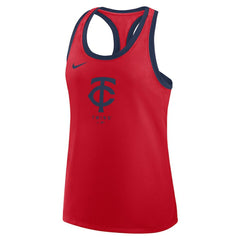 Minnesota Twins Nike Women's Tri-Blend Dri-FIT Racerback Tank Top - Red Tanks