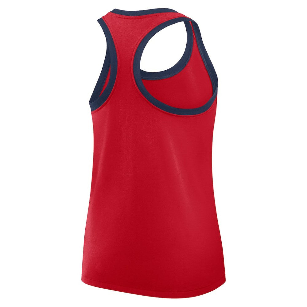 Minnesota Twins Nike Women's Tri-Blend Dri-FIT Racerback Tank Top - Red Tanks
