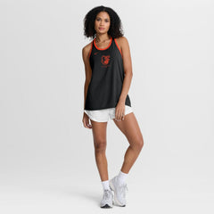 Baltimore Orioles Nike Women's Tri-Blend Dri-FIT Racerback Tank Top - Black Tanks