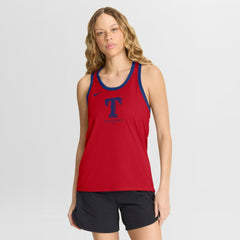 Texas Rangers Nike Women's Tri-Blend Dri-FIT Racerback Tank Top - Red Tanks