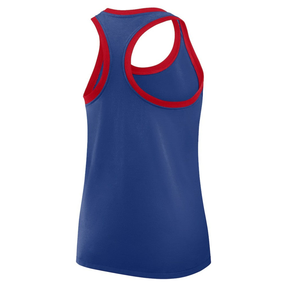 Philadelphia Phillies Nike Women's Tri-Blend Dri-FIT Racerback Tank Top - Royal Tanks