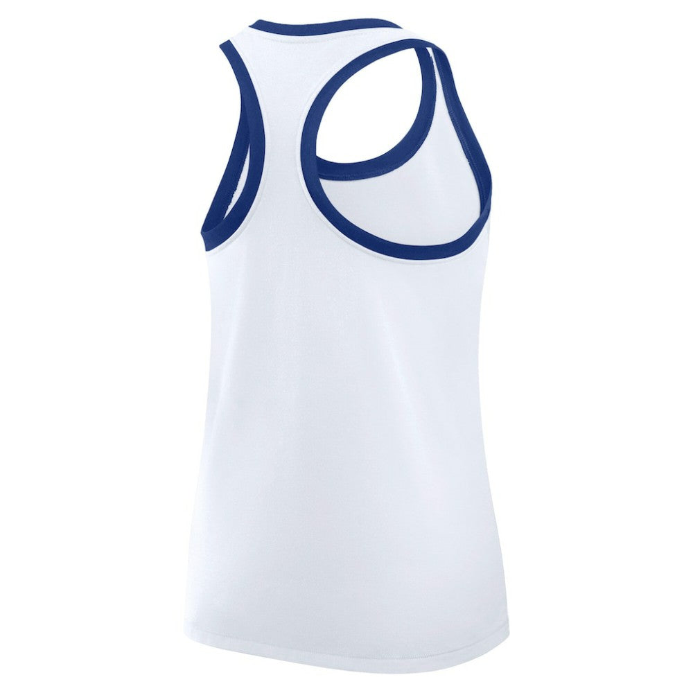 Los Angeles Dodgers Nike Women's Tri-Blend Dri-FIT Racerback Tank Top - White Tanks