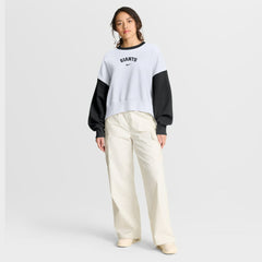 San Francisco Giants Nike Women's Oversized High Hip Fleece Sweatshirt - White/Black Sweatshirts