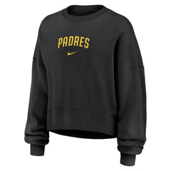San Diego Padres Nike Women's Oversized Primetime Sweatshirt - Black Sweatshirts